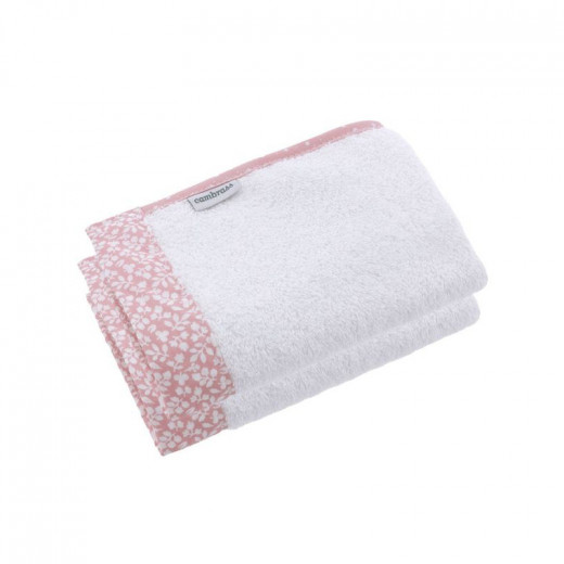 Cambrass Forest towel Set, Pink Color, 25*35 Cm, 2 Pieces