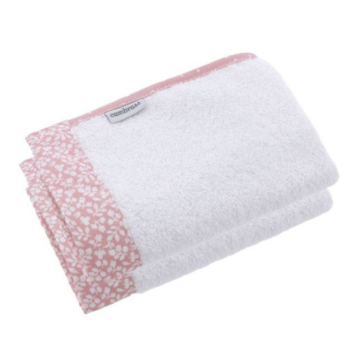 Cambrass Forest towel Set, Pink Color, 25*35 Cm, 2 Pieces