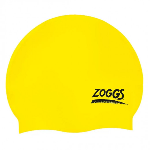 Zoggs Junior Silicone Cap For Swim, Yellow Color