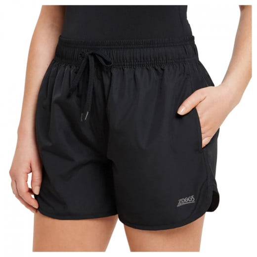 Zoggs Swimming Indie Shorts For Women, Black Color