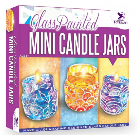 Toy Kraftt Glass Painted Mini Candle Jars
