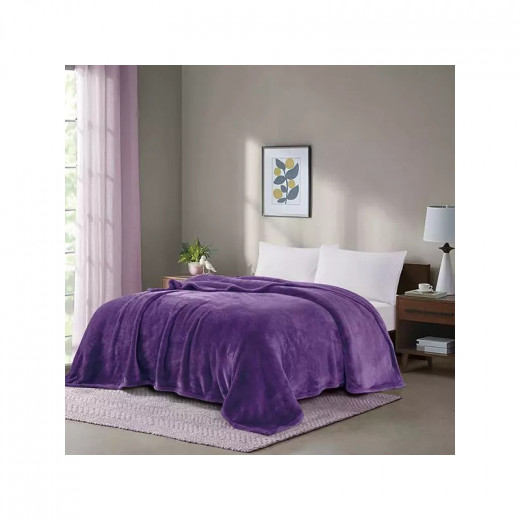 Nova Home Silky Blanket - King/Super King - Purple