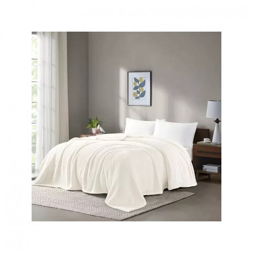 Nova Home Silky Blanket - King/Super King - White