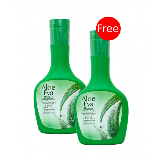 Eva Shampoo & Conditioner 2 In 1 With Aloe Vera, 320 Ml + 1 Free