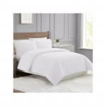 Nova Home "Simply" Crinkled Comforter Set, White Color, Size Queen, 4 Pieses
