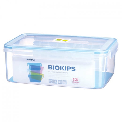 Komax Biokips Rectangular Food Storage Container, 5.2 L