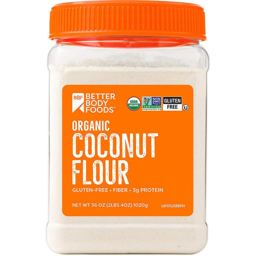 Better Body Food Organic Gluten Free Coconut Flour, 1020g