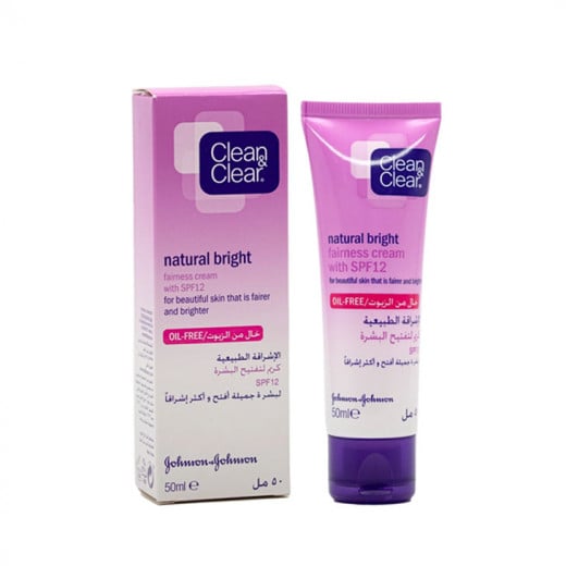 Clean & Clear Natural Bright Fairness Cream SPF12 50 ml