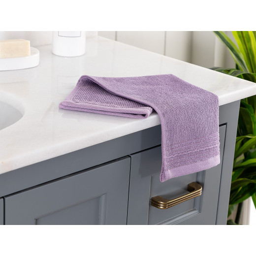 Madame Coco Antonin Lurex Hand Towel, Purple Color, Size 30*46