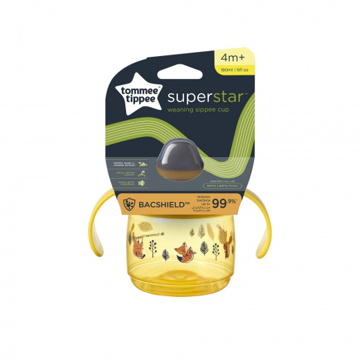 Tommee Tippee Superstar Sippee Weaning Sippy Cup for Babies, Leakproof, Orange Color 190ml
