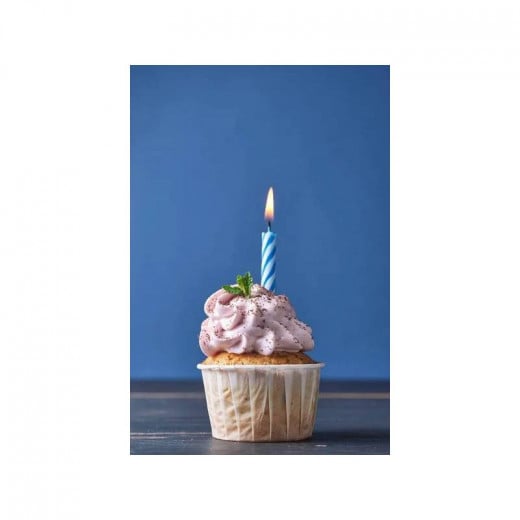 Armn Birthday Candles, Blue Color, 20 Pieces