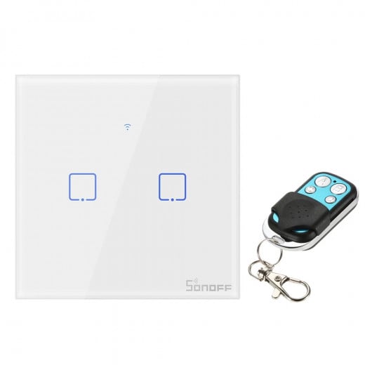 Sonoff T1UK1C-TX WiFi Wall Switches RF Controlled Smart Touch Panel Switch