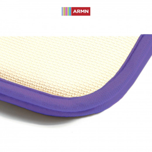 ARMN Clara Memory Foam Bath Rug, Purple Color, 60*90 Cm