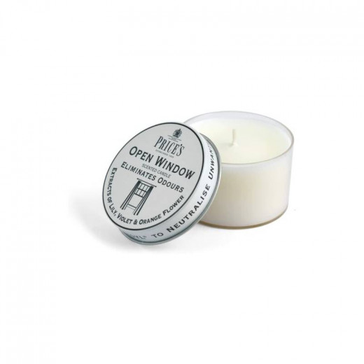 Price's Open Window Scented Tin Candle