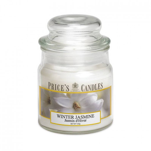 Price's Medium Scented Candle Jar with Lid, Winter Jasmine