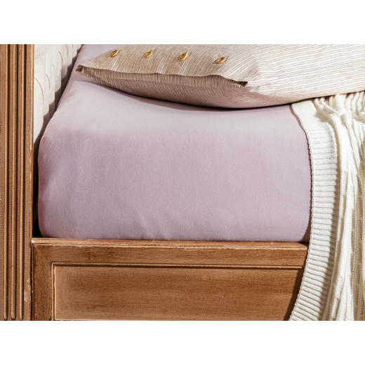 Madame Coco Valeria Single Fitted Sheet - Pink Color, 100*200 Cm