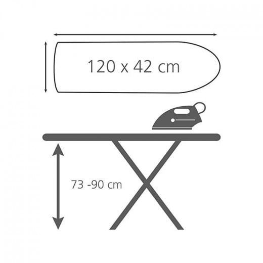 Wenko Classic Ironing Board, Adjustable, 120X42 Cm