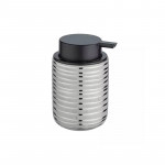 Wenko "Vilalba" Liquid Soap Dispenser, Ceramic - 280 ml - Silver