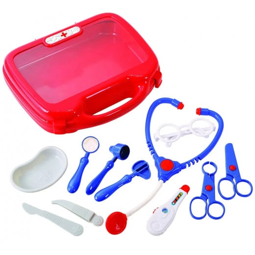 Play Go  Dr. Feel Well Carry Case, Red Color, 12 pcs