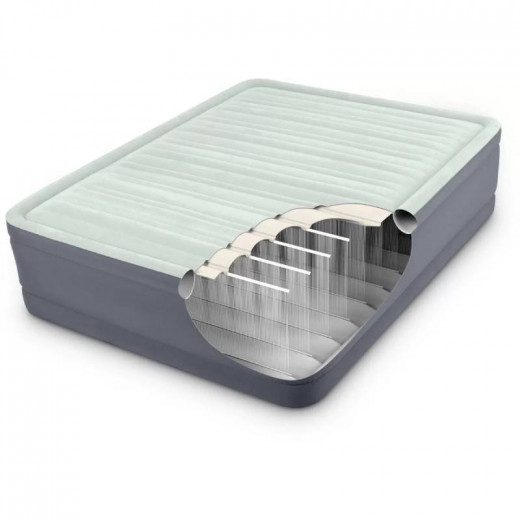 Intex Full Premaire Elevated Airbed With Fiber-tech
