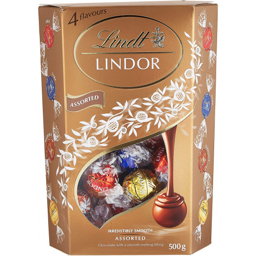 Lindt Lindor Assorted Lindor Chocolate Truffles, 4pcs, 500g