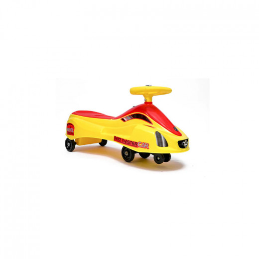 سيارة ركوب للاطفال, باللون الاصفر, 23*28*76 سم من هوم تويز