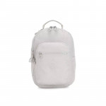 Kipling Seoul Backpack with Tablet Compartment Curiosity Small, Grey Color