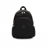 Kipling Delia Backpack with Front Pocket and Top Handle Rich Black