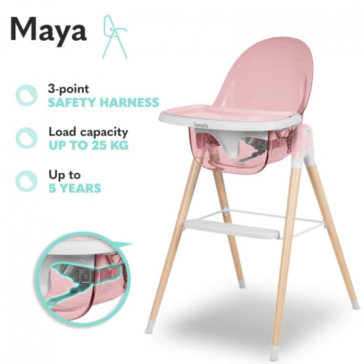 Lionelo Maya Pink Rose – high chair