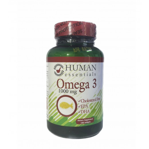 Human Essentials Omega3, 100 Softgels