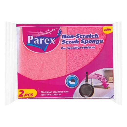 Parex Non Scratch Scrub Sponge, 2 Pieces