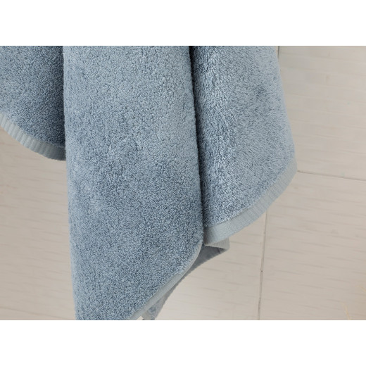 English Home Leafy Bath Towel, Blue Color, 70*140 Cm