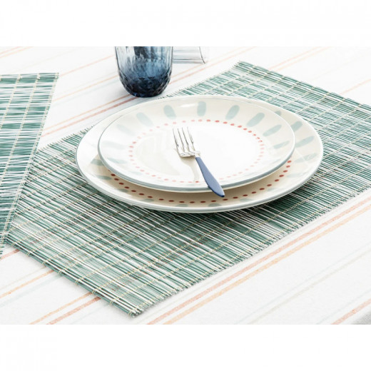 مفرش طاولة لوريا بولي إيثيلين, اخضر, 30*45 سم, 4 قطع من انجلش هوم