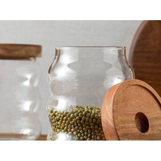 English Home Fiona Borosilkat Jar Set, 550 ml, 3 Pieces