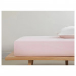 English Home Plain Cotton Double Size Bed Sheet, Pink Color,240*200 Cm