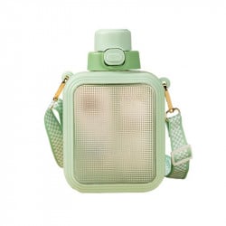 Water Bottle, Square 750 ML Green
