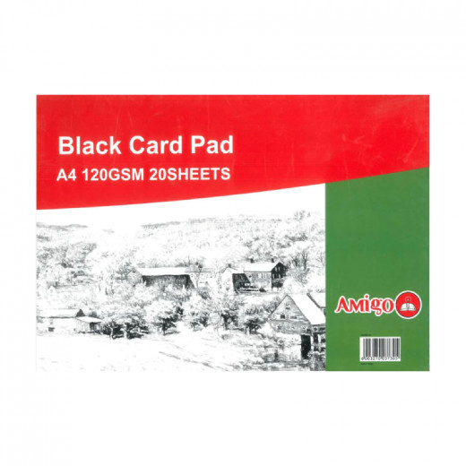 Amigo Black Card Pad A3, 120 Gsm