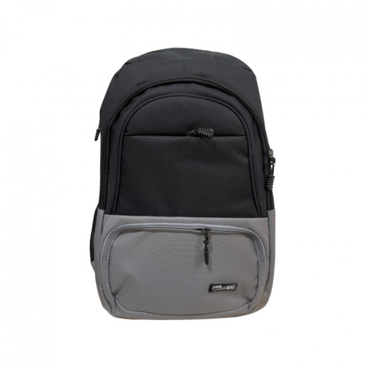 Amigo Laptop Backpack, Black & Grey Color