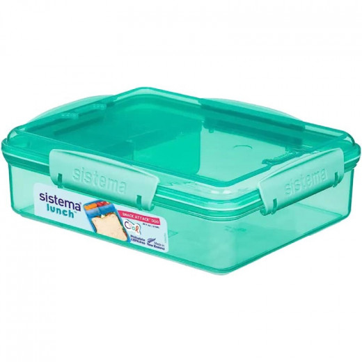 Sistema Lunch Snack Attack Duo, 975 ml, Assorted Colours - Green