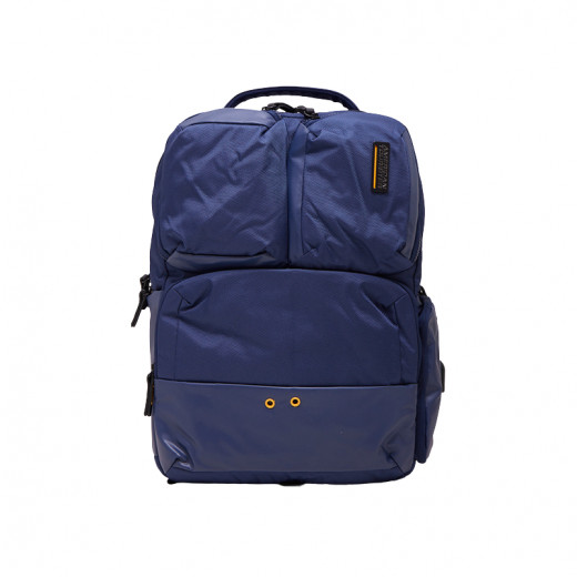 American Tourist Zork 2.0 Logo Detailed Backpack, Navy Blue Color