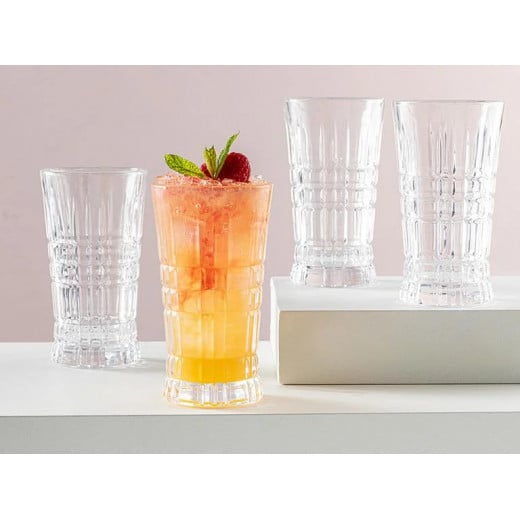 English Home Uni Glass Soft Drink Glass 260 Ml, 4 Pieces