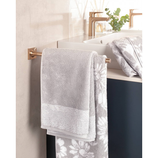 Cawo Two-Tone Bath Towel, Grey Color, 80*150 Cm
