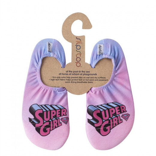Slipstop Pool Shoes, Super Girl Design ,X Small Size