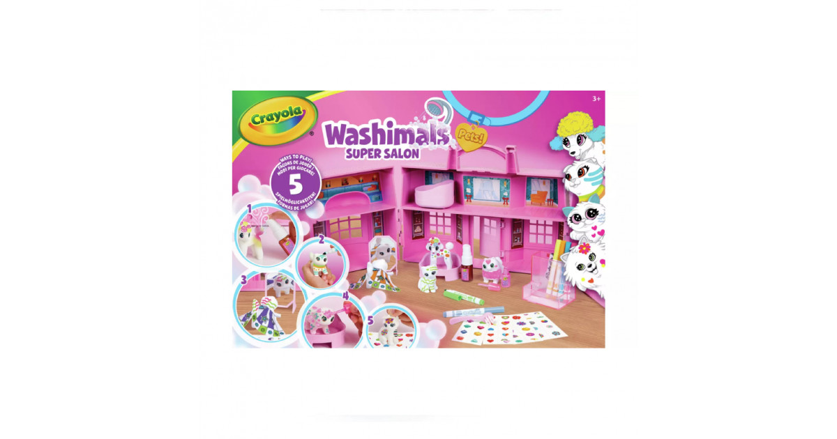 WASHIMALS SUPER SALON CRAYOLA CRAYOLA - 74-7500