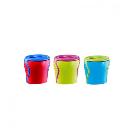 Maped Pencil Sharpener 2 Hole Boogy With Cup Assorted Color, 1 Piece