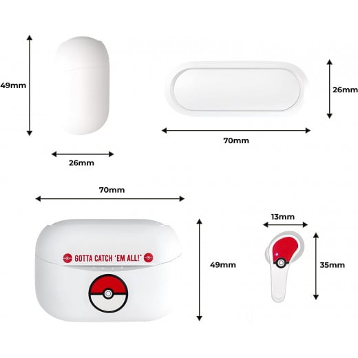 Pokemon Poke Ball TWS Wireless Earphones with Charging Case