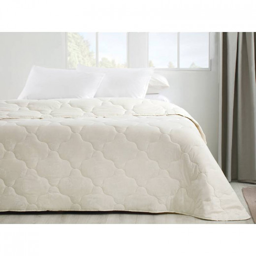 English Home Comfy Cotton, White Color, King Size Quilt , 215X235 Cm