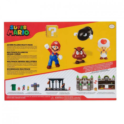 Nintendo 5 Figure Mario Acorn Plains Diorama Set