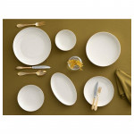 English Home Turin Porcelain Dinnerware, Gold Color, 27 Pieces