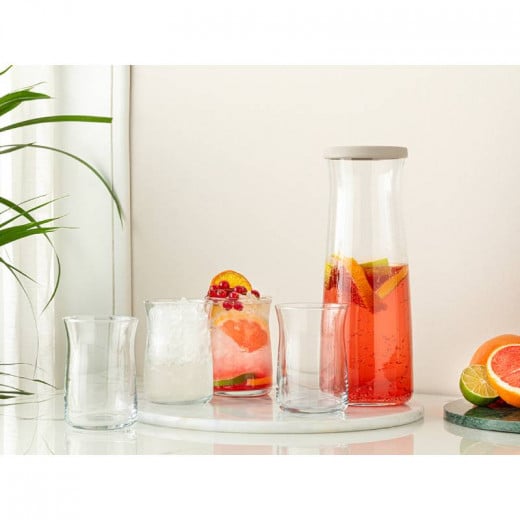 English Home Isac Glass Water Set, Transparent Color, 1200 Ml, 5 Pieces